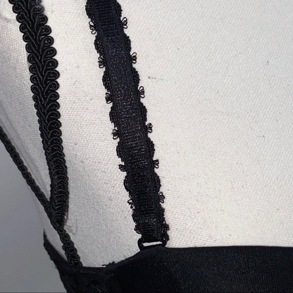 Black Satin & Lace Bra 38C - Picture 5 of 16